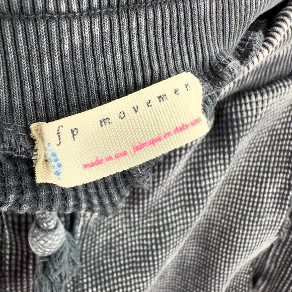 Free People Movement The Simple Waffle Knit Jogger Sweatpants Size XS Charcoal - Picture 6 of 13